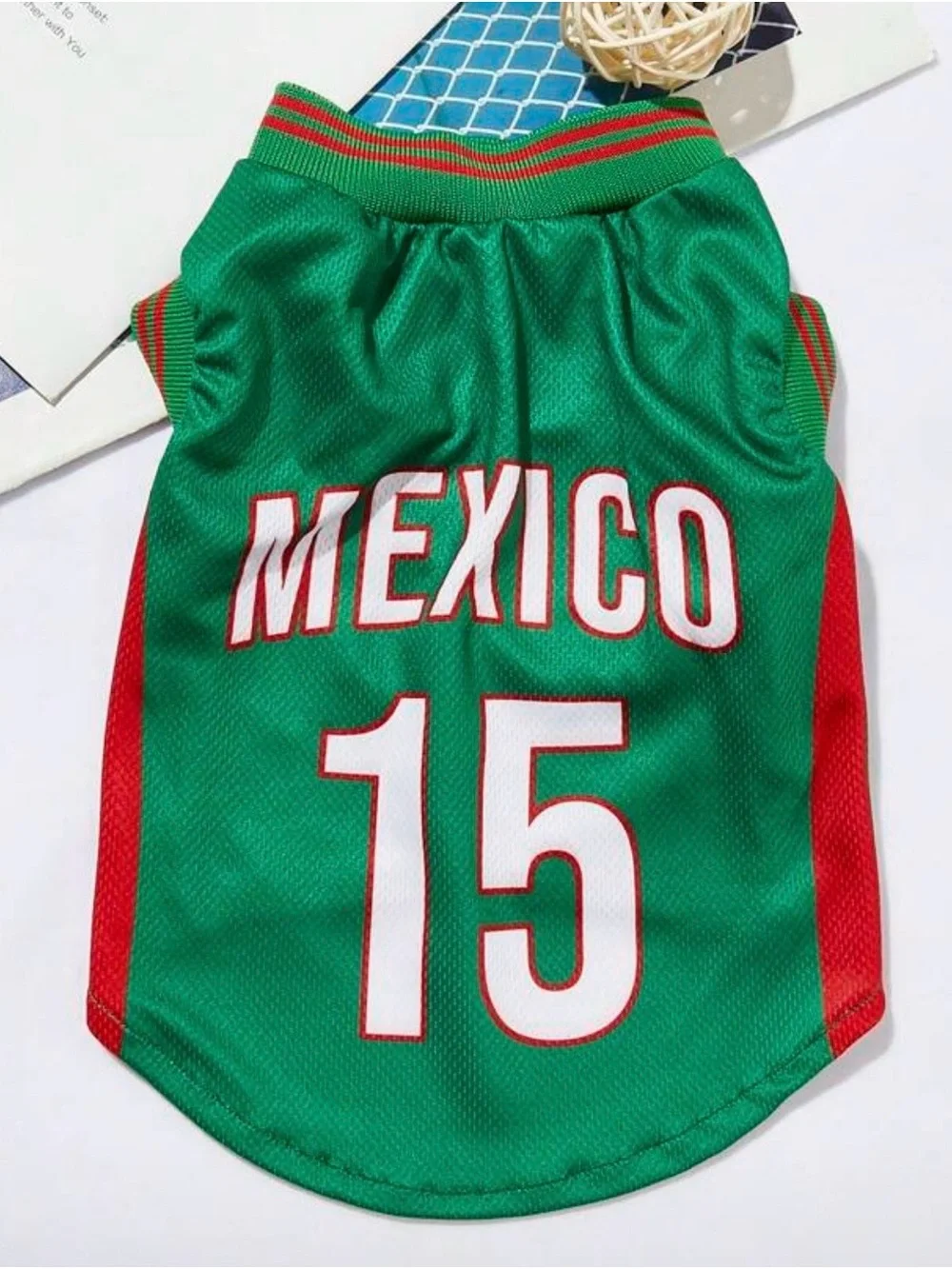 Mexico #15 Green Dog Jersey